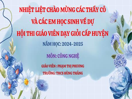 Bài giảng Công nghệ Lớp 6 (Kết nối tri thức) - Tiết 23, Bài 9: Thời trang - Năm học 2024-2025 - Phạm Thị Phương