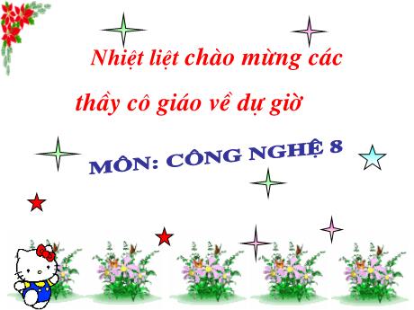 Bài giảng Công nghệ Lớp 8 - Bài 55: Sơ đồ điện