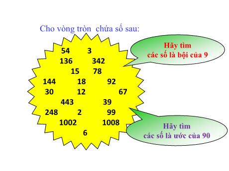 Bài giảng Đại số Lớp 6 (Cánh diều) - Tiết 16: Quan hệ chia hết. Tính chất chia hết (Tiếp)