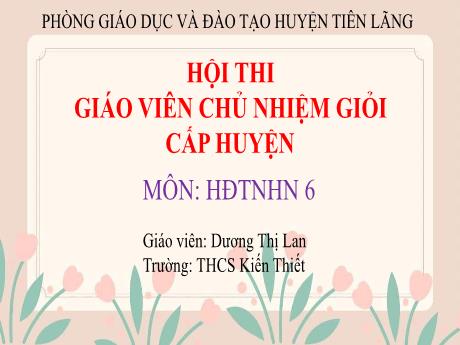 Bài giảng Hoạt động trải nghiệm hướng nghiệp Lớp 6 (Kết nối tri thức) - Chủ đề 5: Em với gia đình - Tiết 44: E làm việc nhà (Tiết 2) - Dương Thị Lan