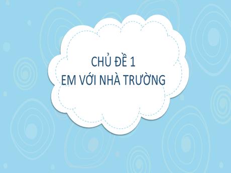 Bài giảng Hoạt động trải nghiệm, hướng nghiệp Lớp 6 (Kết nối tri thức) - Chủ đề 1: Em với nhà trường