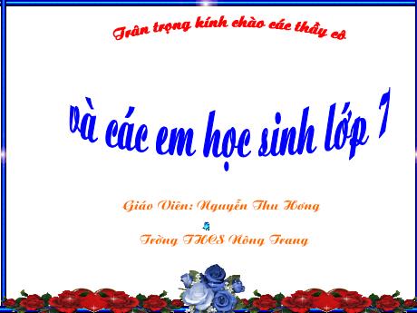 Bài giảng Khoa học tự nhiên Lớp 7 (Kết nối tri thức) - Bài 20: Quang hợp ở thực vật - Nguyễn Thu Hương