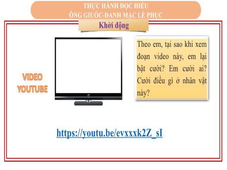 Bài giảng Ngữ văn Lớp 8 (Cánh diều) - Bài: Thực hành đọc hiểu Ông Giuốc-đanh mặc lễ phục