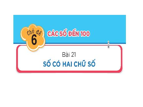 Bài giảng Toán Lớp 1 (Kết nối tri thức) - Chủ đề 6: Các số đến 100 - Bài 21: Số có 2 chữ số