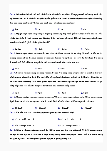 Bài tập ôn tập Toán Lớp 9 (Kết nối tri thức) - Chương 6, Bài 21: Luyện tập chung