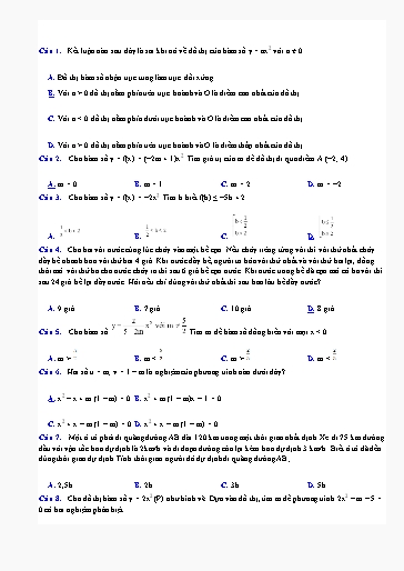 Bài tập ôn tập Toán Lớp 9 (Kết nối tri thức) - Chương 6: Bài tập cuối chương VI